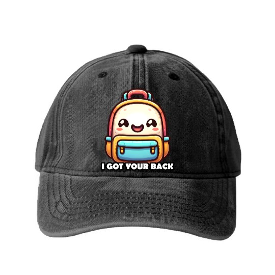 I got your back backpack Washed Denim Baseball Caps