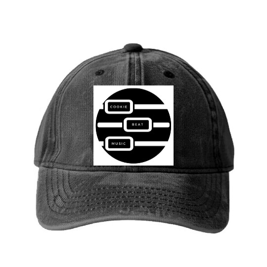 Cookie Beat Circle Logo Washed Denim Baseball Caps