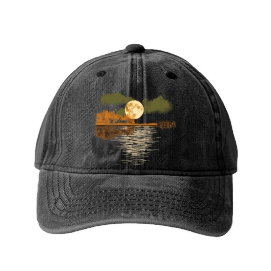 Guitars, Musician, Music Band, Guitarist, Artist, Washed Denim Baseball Caps