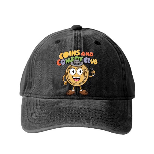 Couns and comedy club Washed Denim Baseball Caps