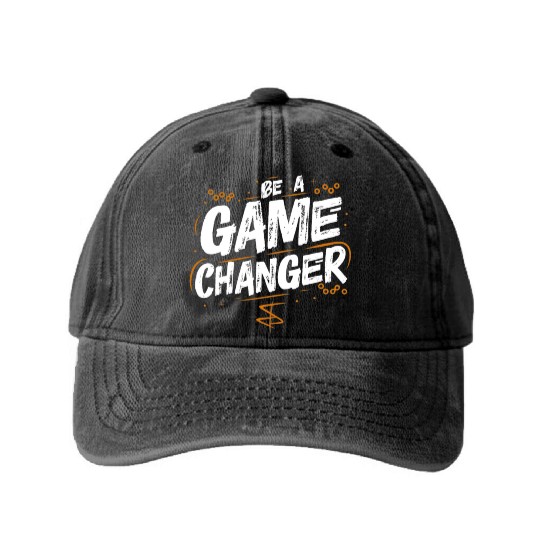Be a game changer Washed Denim Baseball Caps