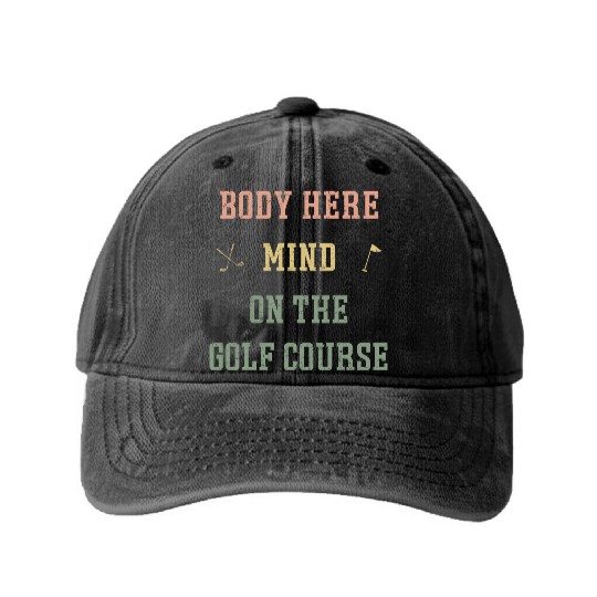 Fathers Day Gift Boyfriend Husband Golf Washed Denim Baseball Caps