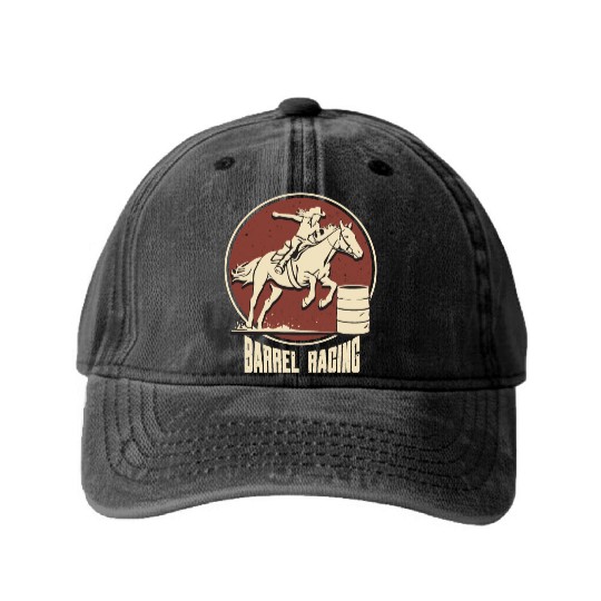 Barrel Racing Gifts Washed Denim Baseball Caps