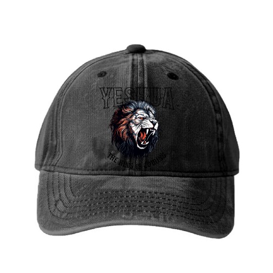 Yeshua Lion King Washed Denim Baseball Caps