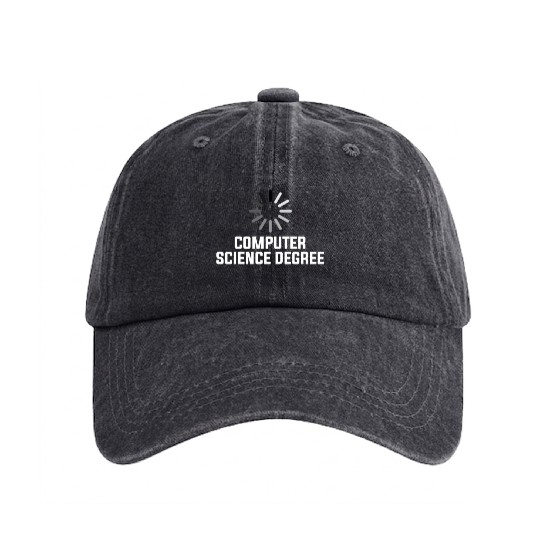 computer science degree Washed Denim Baseball Caps