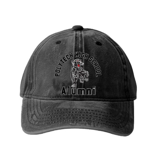 Polytech High School Alumni Washed Denim Baseball Caps