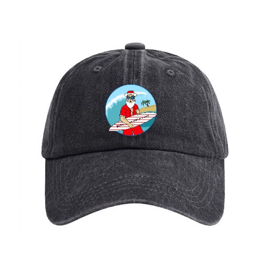 Christmas in July Washed Denim Baseball Caps