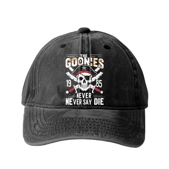 The Goonies Never Say Die Washed Denim Baseball Caps