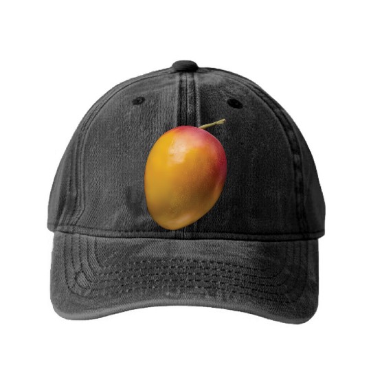 Mango Realistic Washed Denim Baseball Caps