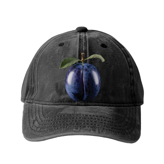 Blackberry Realistic Washed Denim Baseball Caps
