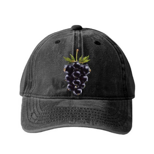 Blackberry Realistic Washed Denim Baseball Caps