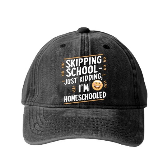 Embrace The Homeschool Journey With Your Washed Denim Baseball Caps