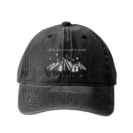 If the stars were made to worship so will I. Chris Washed Denim Baseball Caps