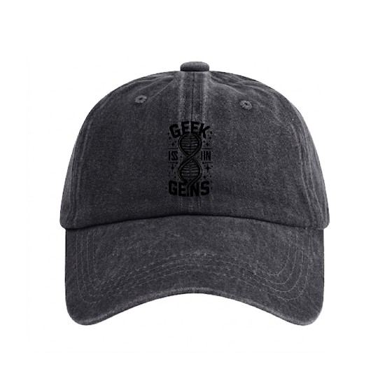 Geek is in Gens Washed Denim Baseball Caps