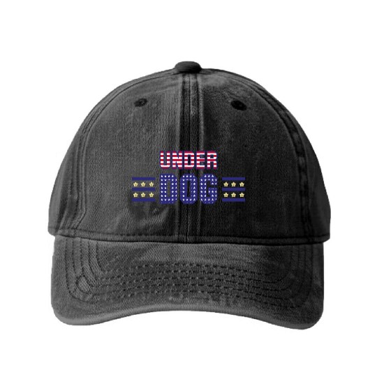 Kamala Harris UnderDog 2024 Presidential Election Washed Denim Baseball Caps