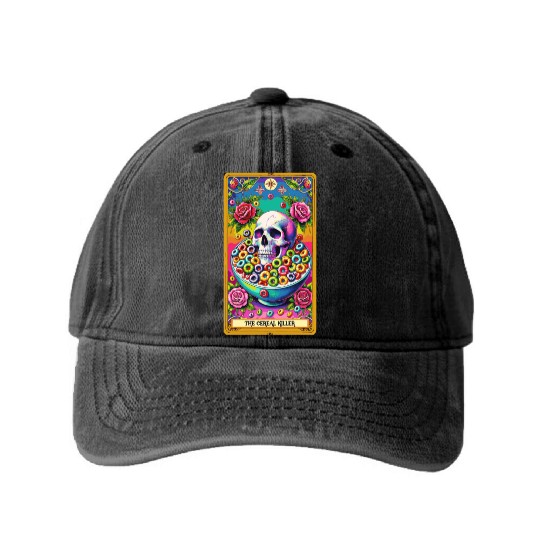 The Cereal Killer Tarot Washed Denim Baseball Caps