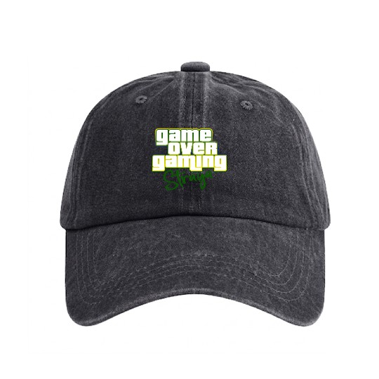 GameOverGaming GTA Straya Parody Washed Denim Baseball Caps