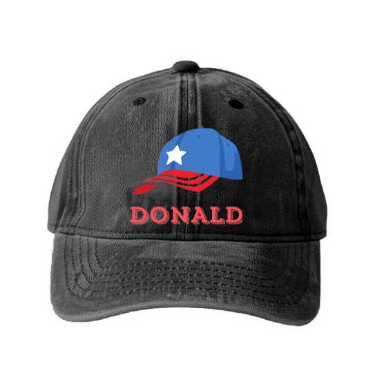 Donald johm trump Washed Denim Baseball Caps
