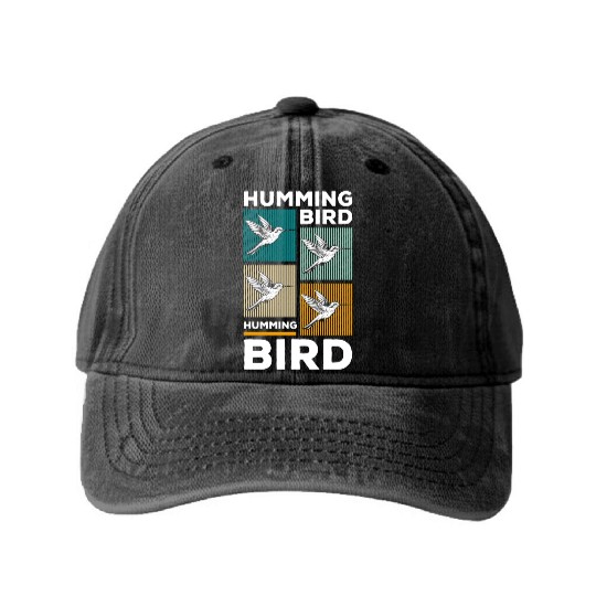 Birds Nature Lifestyle Washed Denim Baseball Caps