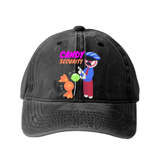 Candy Security Fruit Gum Candy Candy Washed Denim Baseball Caps
