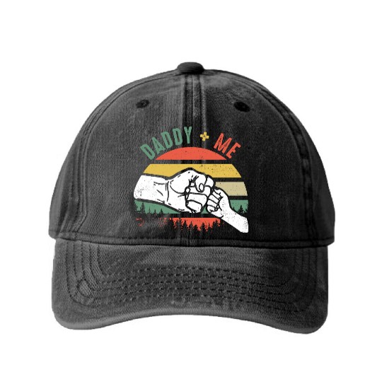 Love Daddy and Me Washed Denim Baseball Caps