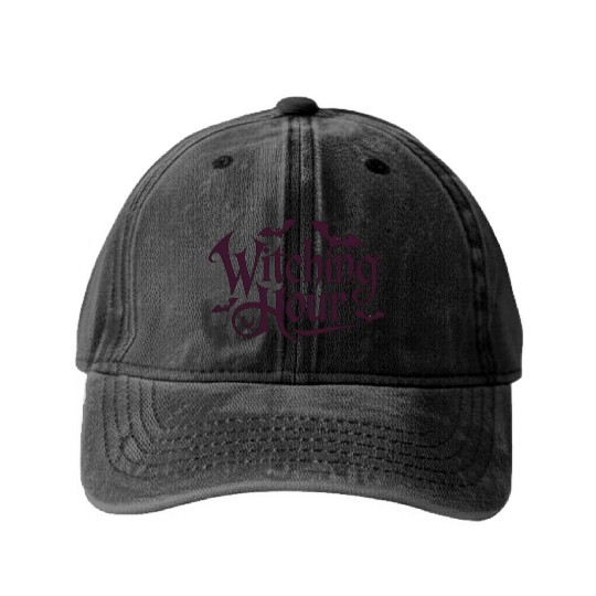 Witching Hour Washed Denim Baseball Caps