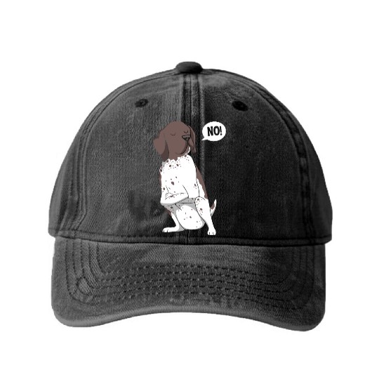GSP Lovers Funny German Shorthaired Pointer Dog Washed Denim Baseball Caps