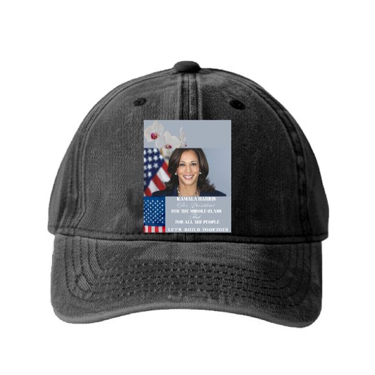 A New Election of Change Has Come Washed Denim Baseball Caps