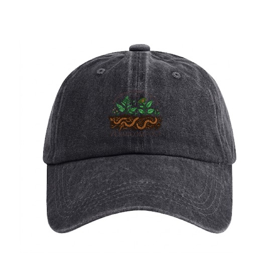 Harvest The Power Of Nature With Vermicompost Washed Denim Baseball Caps