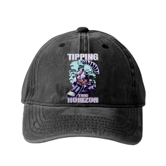 Tipping the Horizon Washed Denim Baseball Caps
