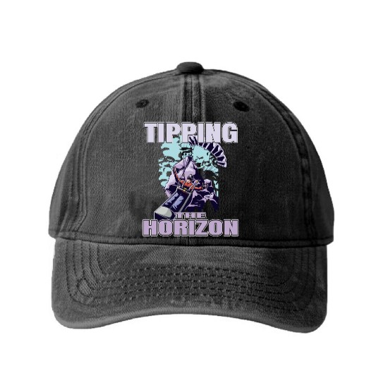 Tipping the Horizon Washed Denim Baseball Caps
