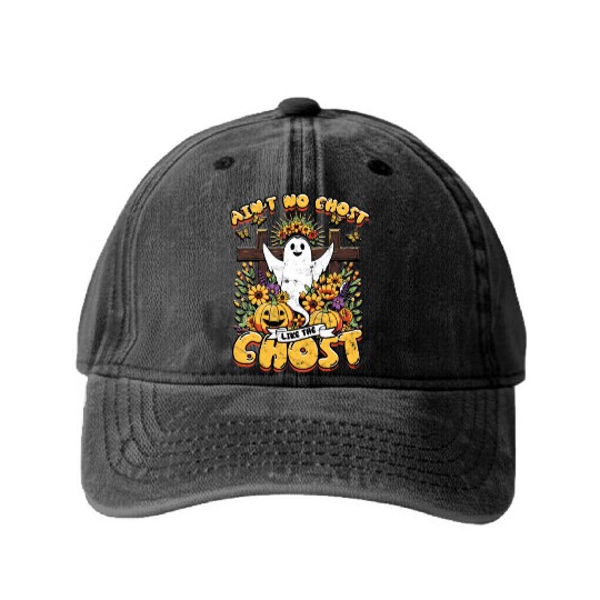 Ain't No Ghost Like The Holy Ghost - Christian Washed Denim Baseball Caps