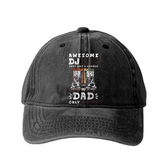 Dj Musician Dance Music Life Washed Denim Baseball Caps