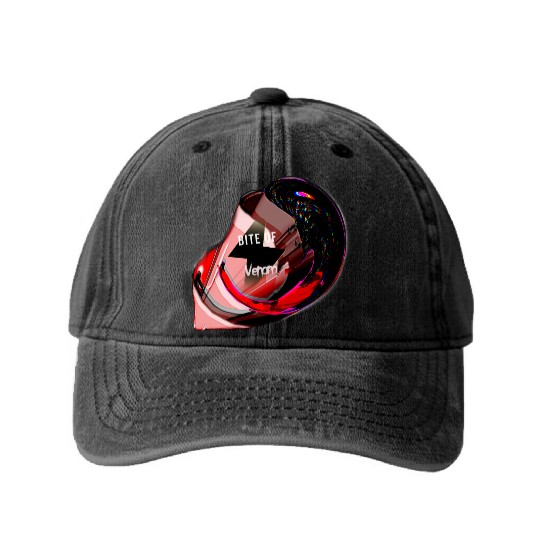 Bite of venom by Astronaut Washed Denim Baseball Caps