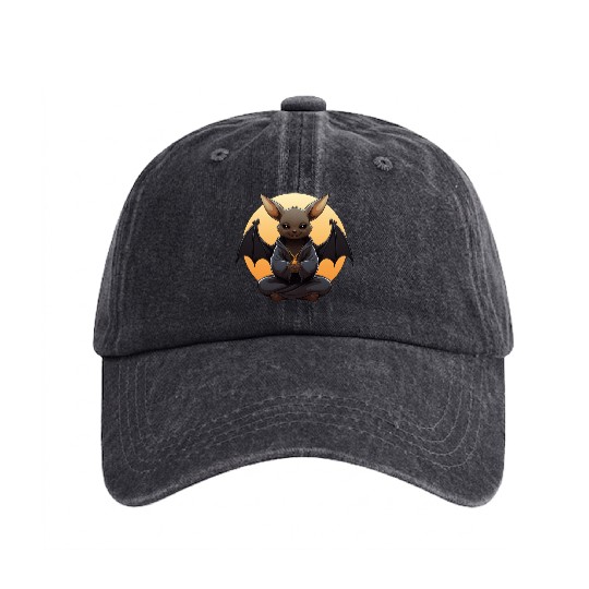 Yogi the bat Washed Denim Baseball Caps