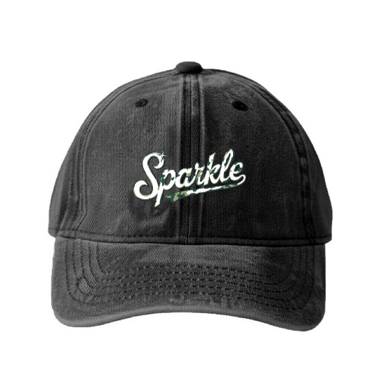 The Sparkle Army Camouflage Washed Denim Baseball Caps