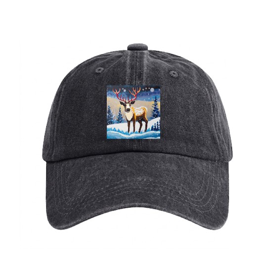 A raider and the night Washed Denim Baseball Caps