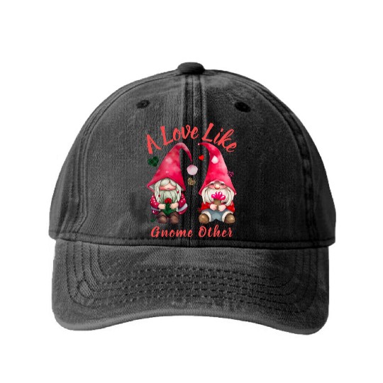 Gnome Valentine Basilio Washed Denim Baseball Caps