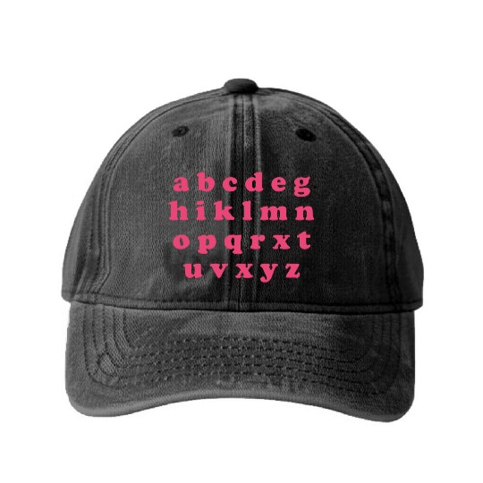 Alphabet Valentine Sublimation Washed Denim Baseball Caps