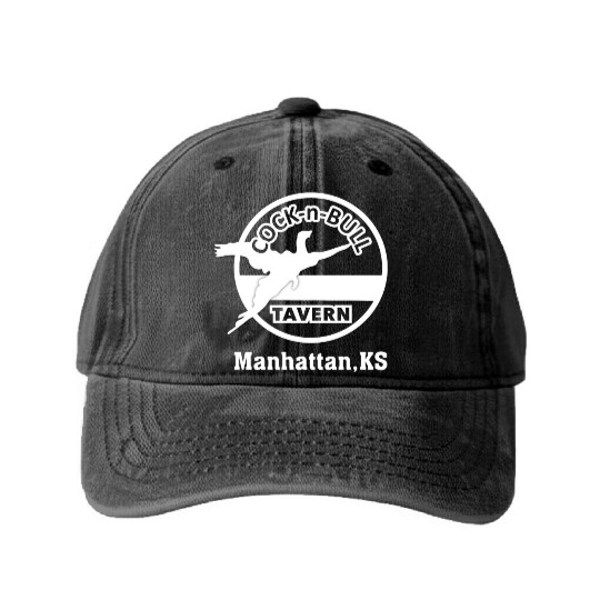 Cock N Bull Tavern Manhattan Washed Denim Baseball Caps