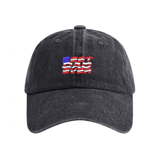 Best Dad Ever US Flag Washed Denim Baseball Caps