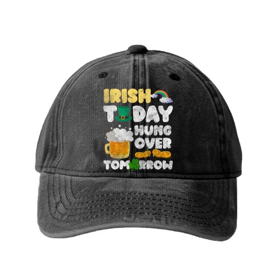 Irish Vacation Ready Tourism Alcohol Washed Denim Baseball Caps