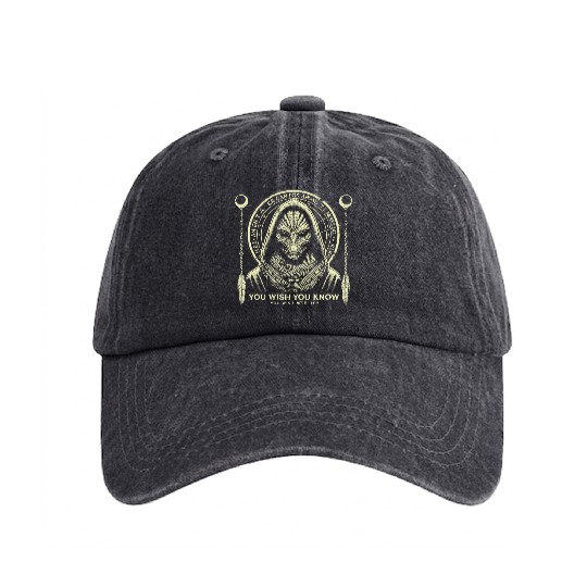 Post-apocalyptic Vintage Alien Washed Denim Baseball Caps