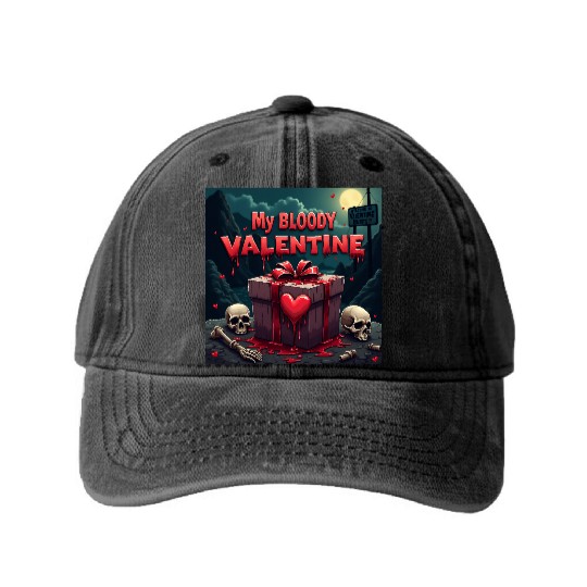 My bloody Valentine Washed Denim Baseball Caps
