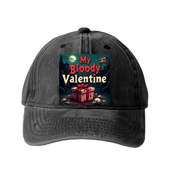My bloody Valentine Washed Denim Baseball Caps