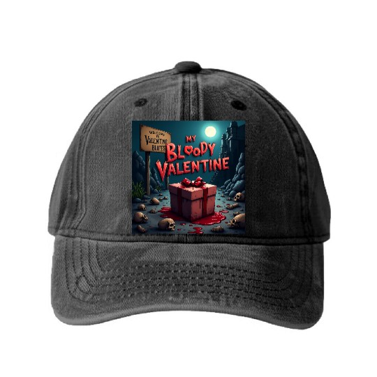 My bloody Valentine Washed Denim Baseball Caps