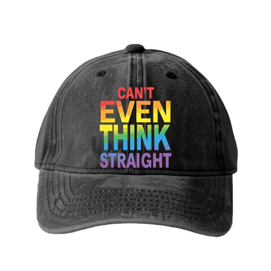 Pride LGBTQ Pride Rainbow Pride Gay Pride LGBTQ Washed Denim Baseball Caps