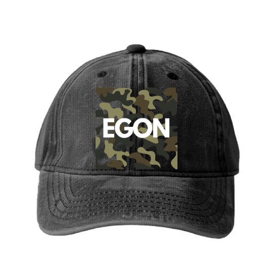 Egon Name Washed Denim Baseball Caps Men Good Quality Camouflage