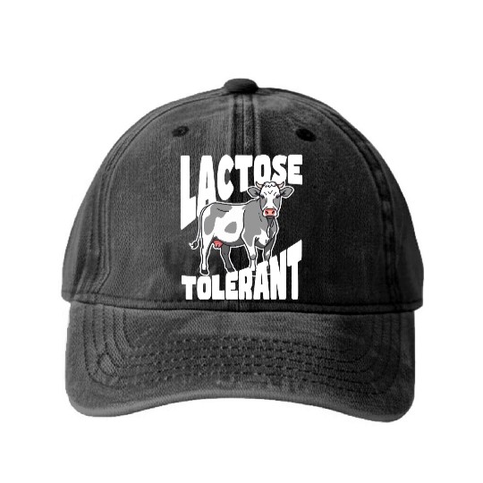 Lactose Tolerant – Built Different Washed Denim Baseball Caps