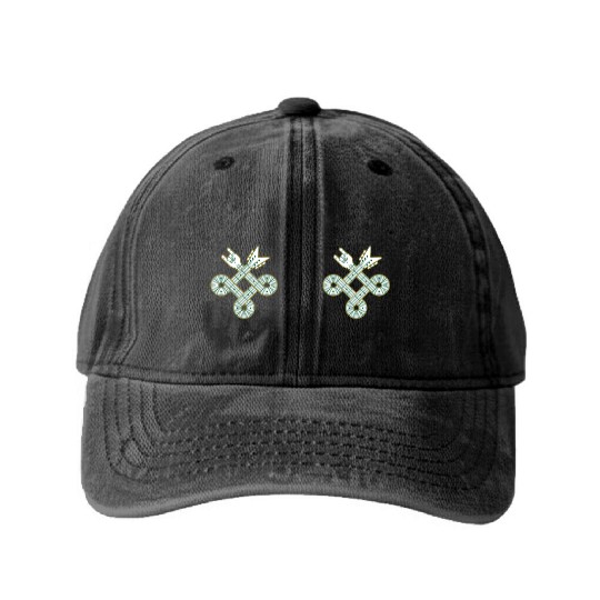 Celtic Knot Guitar | St. Patrick’s Day Mug Washed Denim Baseball Caps